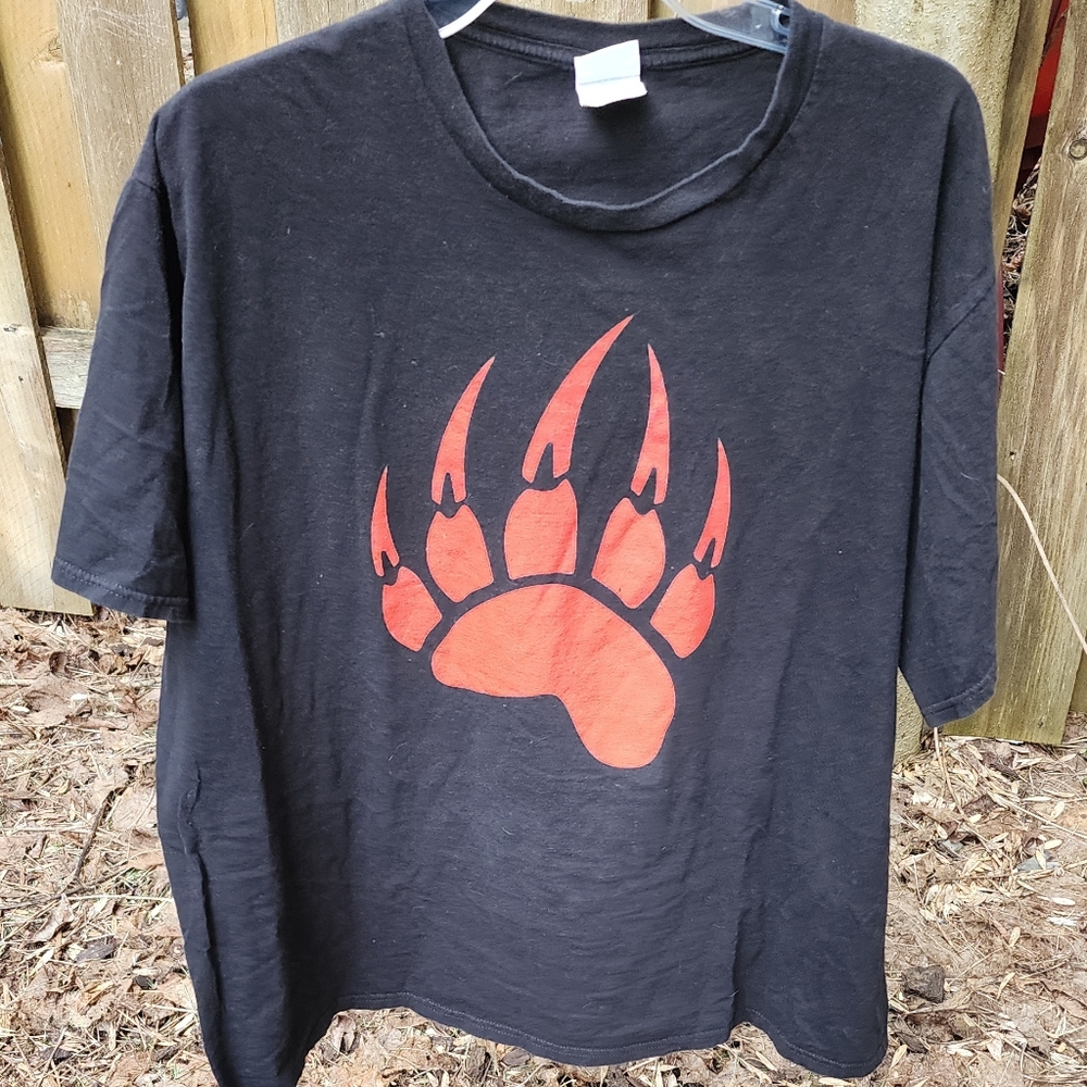 *NWOT* Unisex Cotton Tshirt - Black XXL - Bear Paw